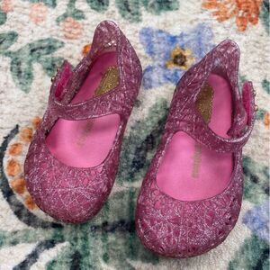 Mini Melissa + Campana baby girl shoes pink jelly waterproof 5